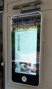 Wall-Mounted Outdoor Touch Screen Kiosk, with Wall Mount Touch Screen Monitor
